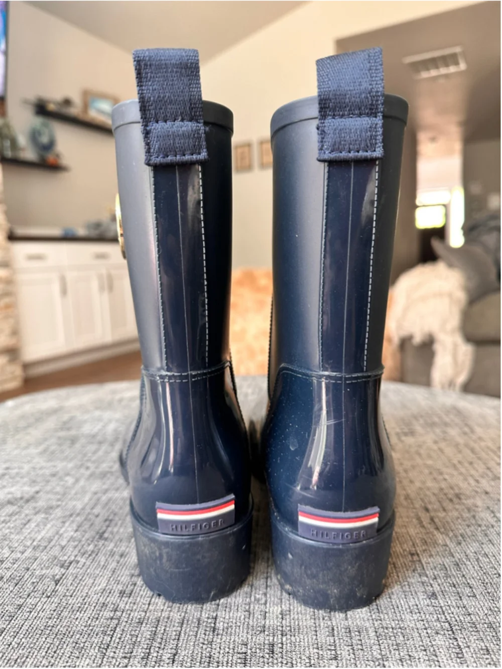Women's Tommy Hilfiger Navy Rain Boots